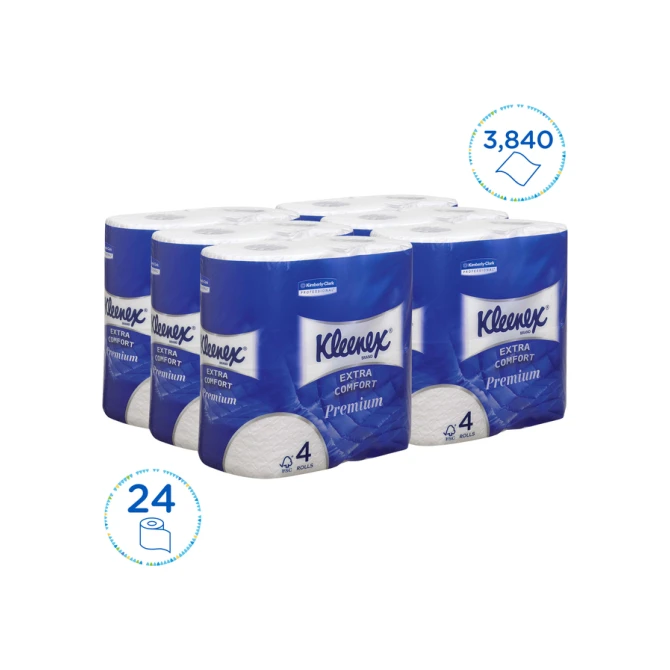 Toiletpapier Kleenex 4-laags 160 vel wit 8484