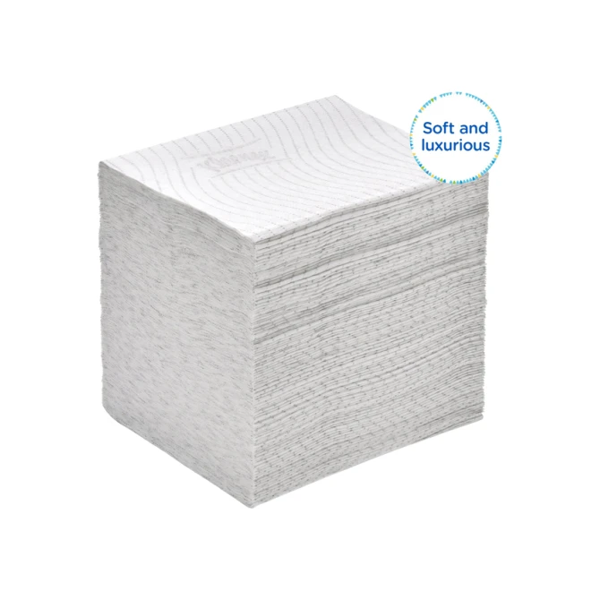 Toiletpapier Kleenex gevouwen 2-laags 110x186mm wit 8408