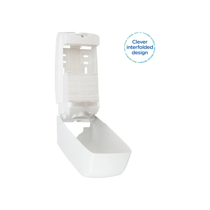 Toiletpapier Kleenex gevouwen 2-laags 110x186mm wit 8408