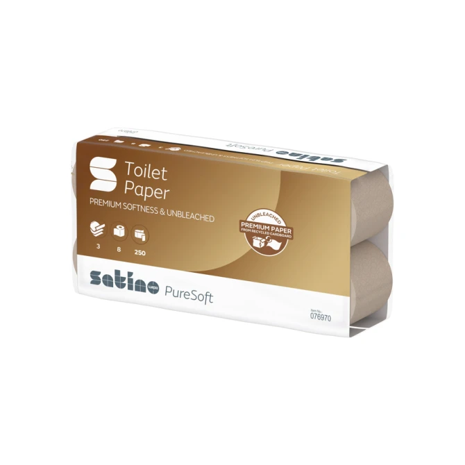 Toiletpapier Satino MT1 PureSoft 3-laags 250 vel naturel 076970