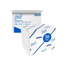 Toiletpapier Scott Control gevouwen 2-laags 110x186mm wit 8509