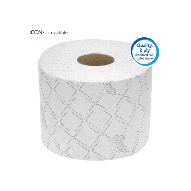Toiletpapier Scott Essential 2-laags 600 vel wit 8517