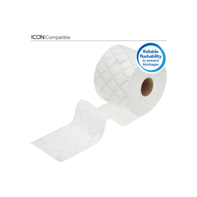 Toiletpapier Scott Essential 2-laags 600 vel wit 8517