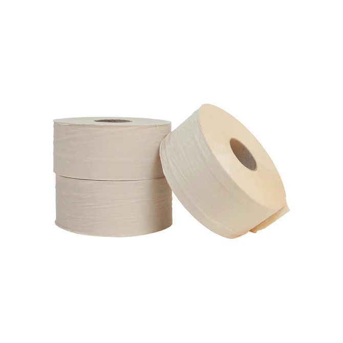 Toiletpapier The Good Roll jumbo klein bamboe 2-laags 18x180m naturel