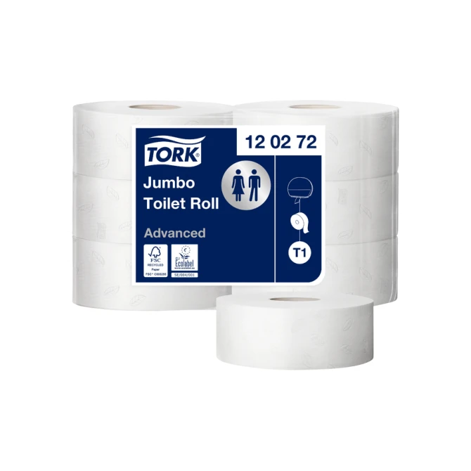 Toiletpapier Tork T1 Advanced jumbo 2-laags 360m wit 120272