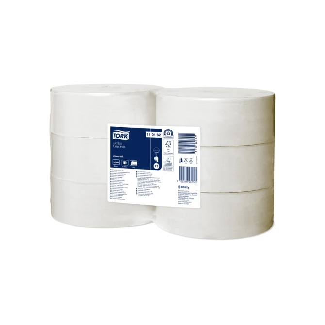 Toiletpapier Tork T1 Universal jumbo 1-laags 500m wit 110162