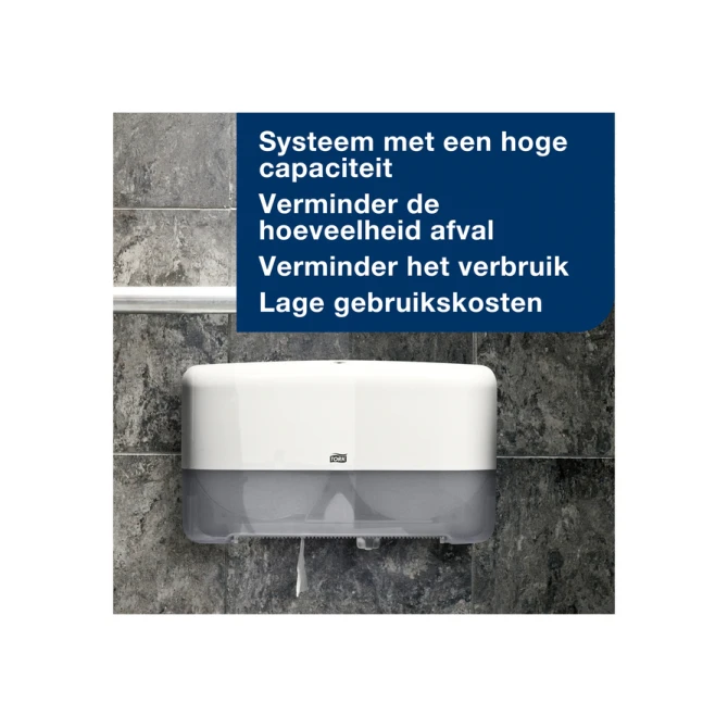 Toiletpapier Tork T2 Advanced jumbo klein 2-laags 170m wit 120280