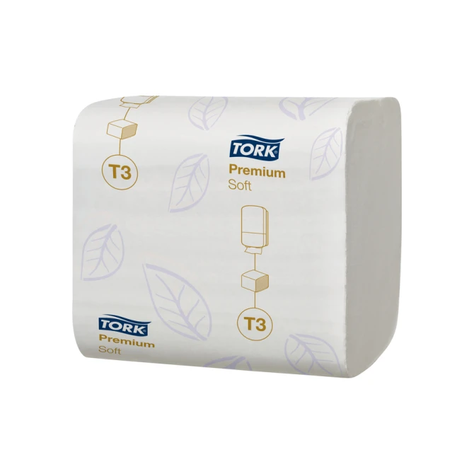 Toiletpapier Tork T3 Premium gevouwen 2-laags 110x190mm wit 114273