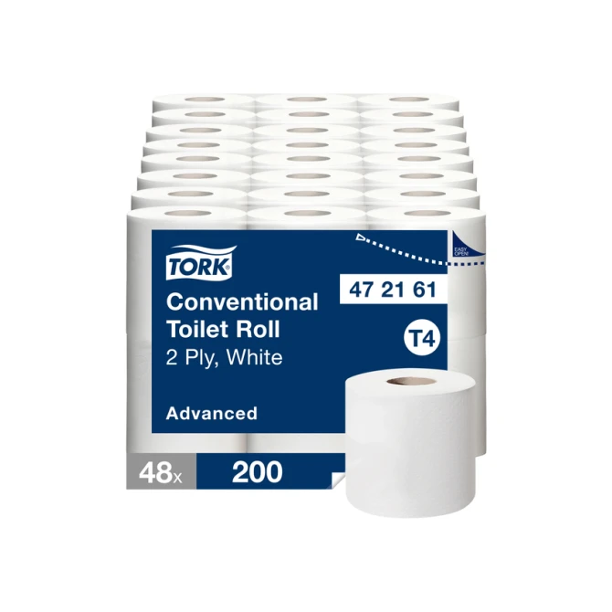 Toiletpapier Tork T4 Advanced 2-laags 200 vel wit 472161