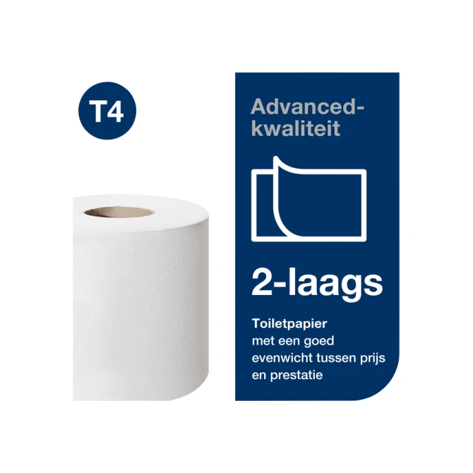Toiletpapier Tork T4 Advanced 2-laags 200 vel wit 472161