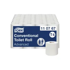 Toiletpapier Tork T4 Advanced 2-laags 250 vel wit 110767 Toiletpapier Tork T4 Advanced 2-laags 250 vel wit 110767