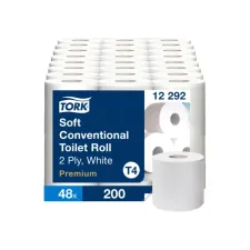 Toiletpapier Tork T4 Premium 2-laags 200 vel wit 12292 Toiletpapier Tork T4 Premium 2-laags 200 vel wit 12292