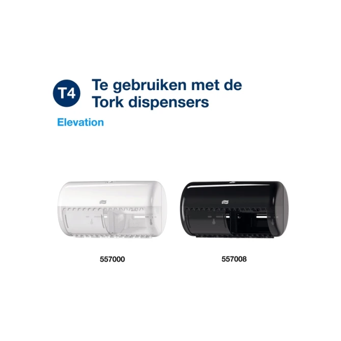 Toiletpapier Tork T4 Premium 3-laags 56x155 vel wit 110319