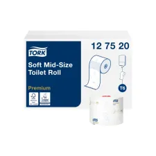 Toiletpapier Tork T6 Premium 2-laags 90m wit 127520