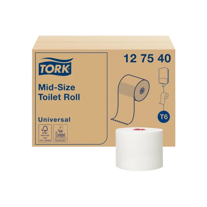 Toiletpapier Tork T6 Universal 1-laags 135m wit 127540
