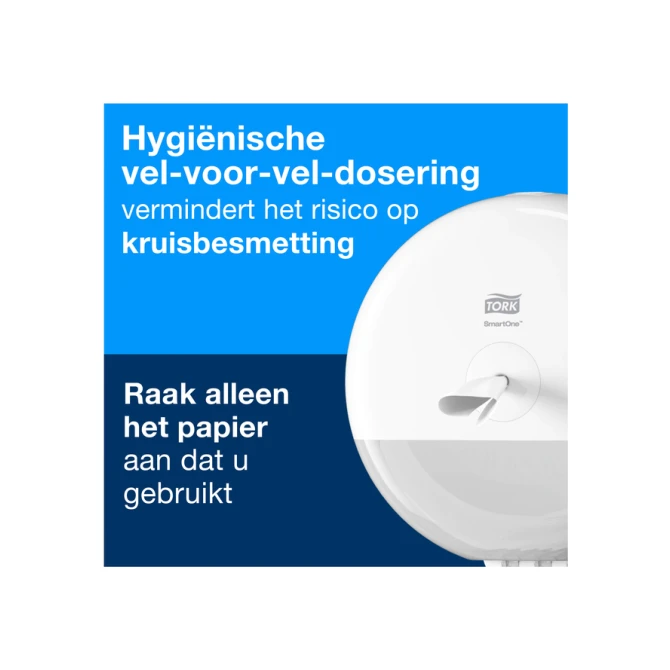Toiletpapier Tork T9 Advanced SmartOne 2-laags 112m wit 472193