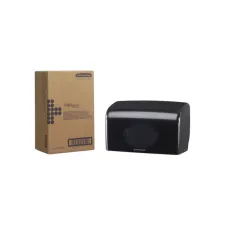 Toiletpapierdispenser Aquarius duo voor kleine rollen zwart 7191