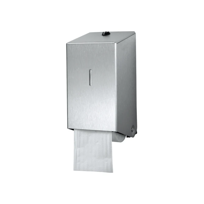 Toiletpapierdispenser Euro Products systeemrol duo zilver 438001