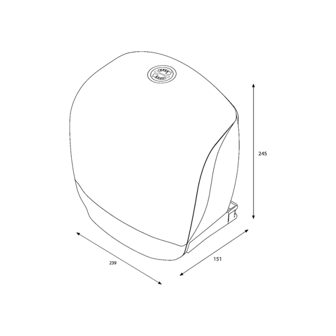 Toiletpapierdispenser Katrin Gigant S jumbo klein wit 90069