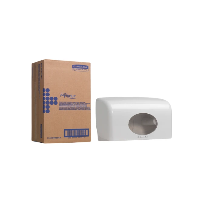 Toiletpapierdispenser Kimberly Clark Aquarius duo wit 6992