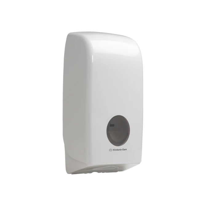 Toiletpapierdispenser Kimberly Clark Aquarius gevouwen wit 6946