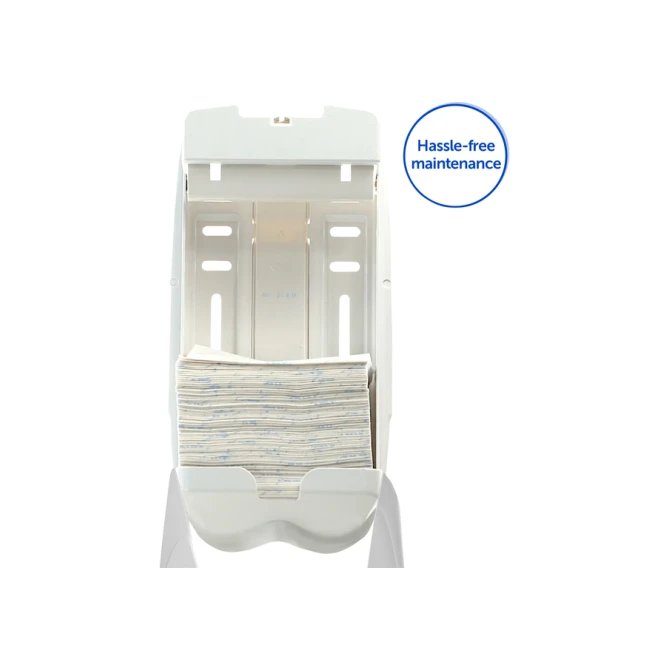 Toiletpapierdispenser Kimberly Clark Aquarius gevouwen wit 6946