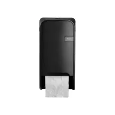 Toiletpapierdispenser Quartzline Q1 systeemrol duo zwart 441051