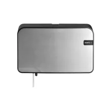 Toiletpapierdispenser Quartzline Q2 klein duo zilver 441092