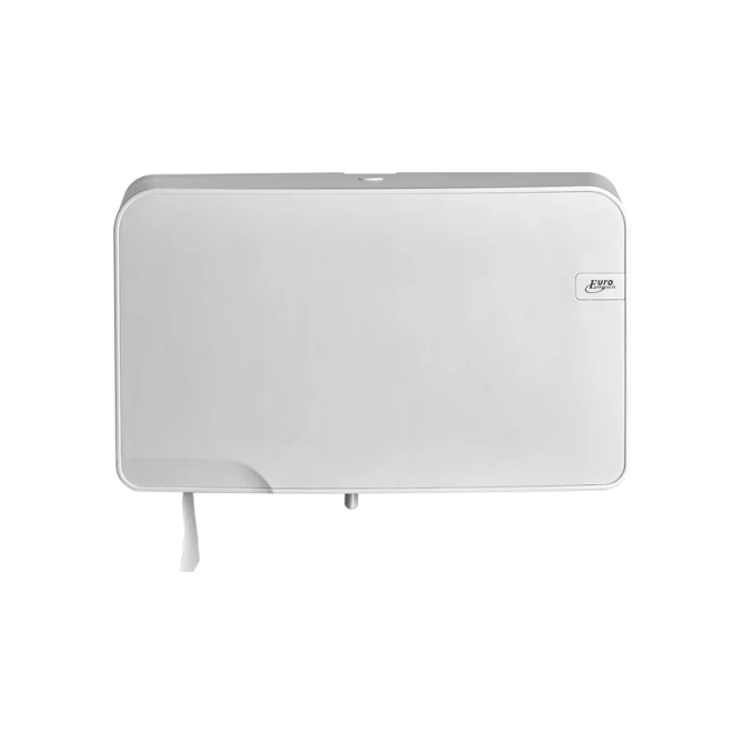 Toiletpapierdispenser Quartzline Q5 jumbo klein duo wit 441007