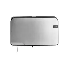 Toiletpapierdispenser Quartzline Q5 jumbo klein duo zilver 441097