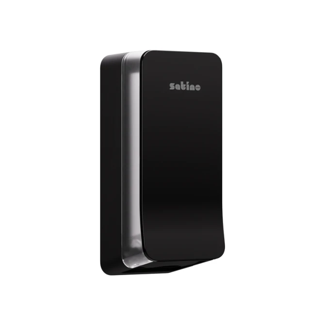 Toiletpapierdispenser Satino BT1 Hyginity gevouwen zwart 333425