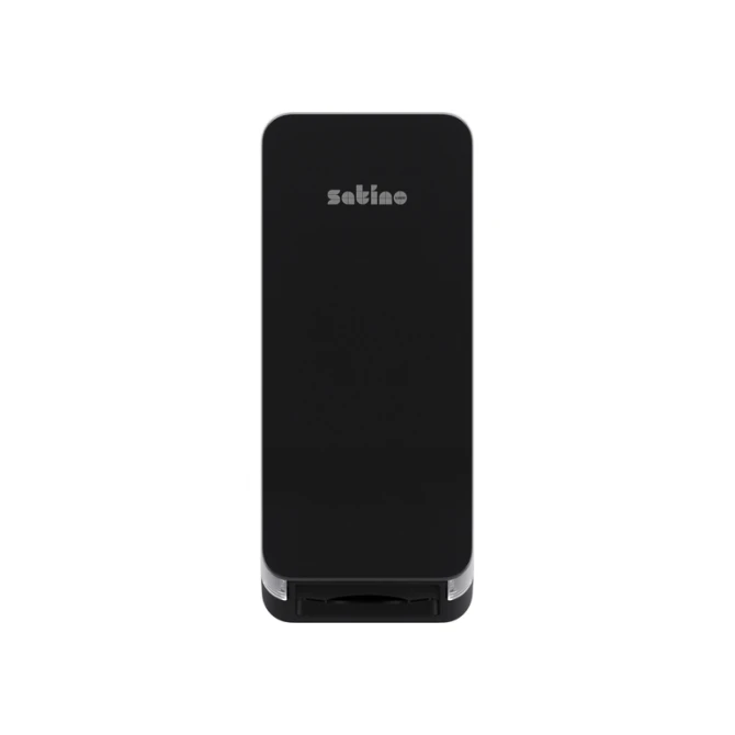 Toiletpapierdispenser Satino BT1 Hyginity gevouwen zwart 333425