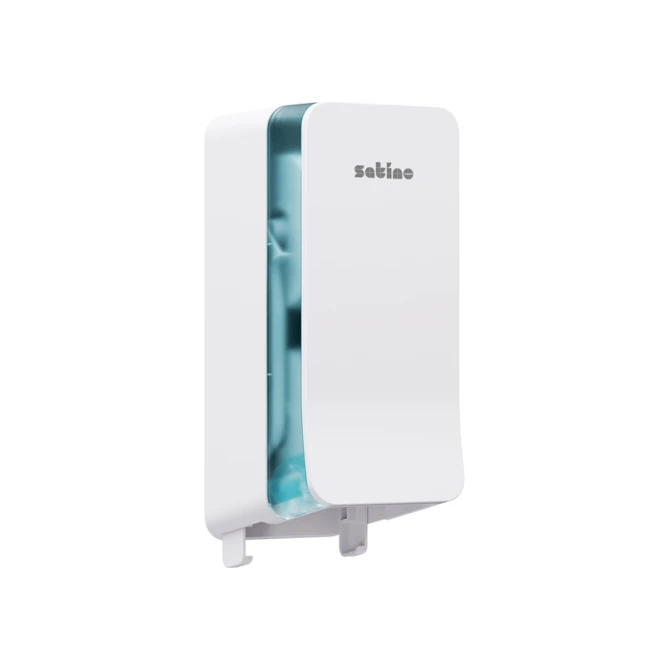 Toiletpapierdispenser Satino JT3 Hyginity systeemrol duo wit 333422