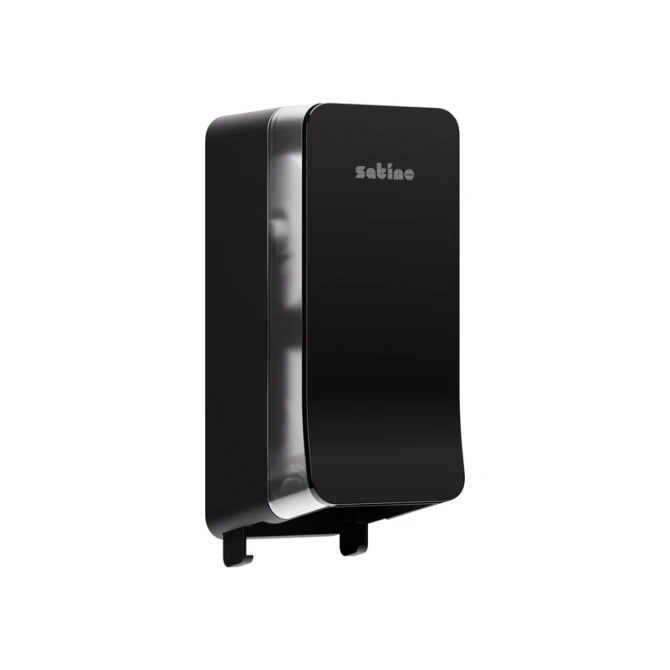 Toiletpapierdispenser Satino JT3 Hyginity systeemrol duo zwart 333423