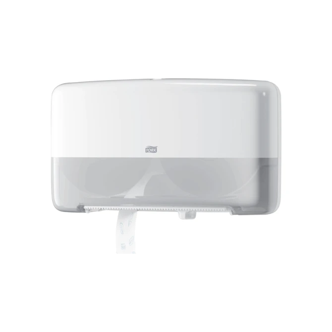 Toiletpapierdispenser Tork T2 Elevation jumbo klein duo wit 555500