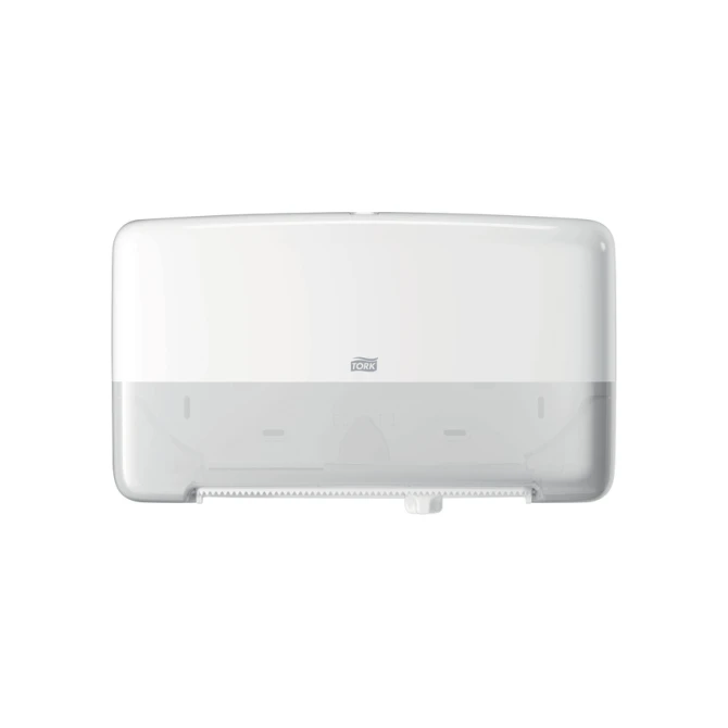 Toiletpapierdispenser Tork T2 Elevation jumbo klein duo wit 555500