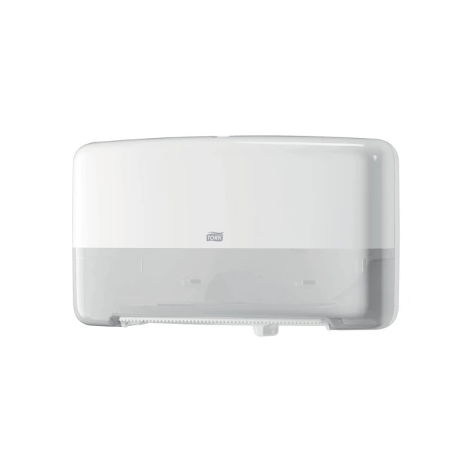 Toiletpapierdispenser Tork T2 Elevation jumbo klein duo wit 555500