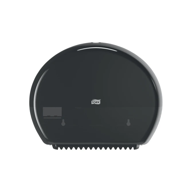 Toiletpapierdispenser Tork T2 Elevation jumbo klein zwart 555008
