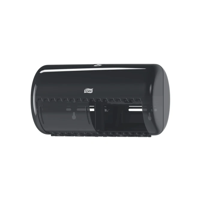 Toiletpapierdispenser Tork T4 Elevation duo zwart 557008