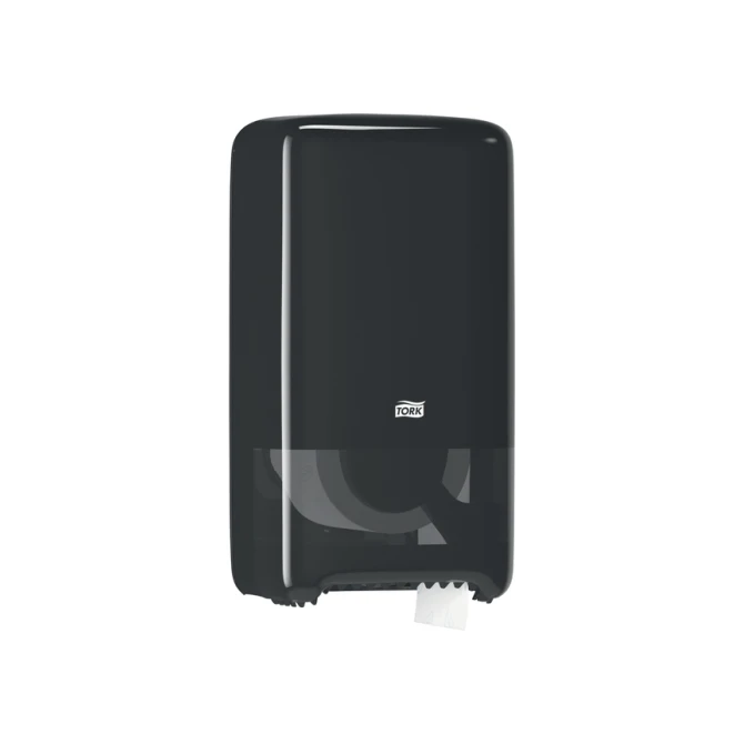 Toiletpapierdispenser Tork T6 Elevation medium duo zwart 557508