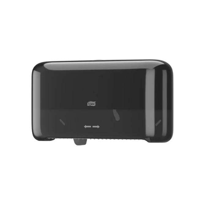 Toiletpapierdispenser Tork T7 Elevation Optiserve Coreless medium duo zwart 558068