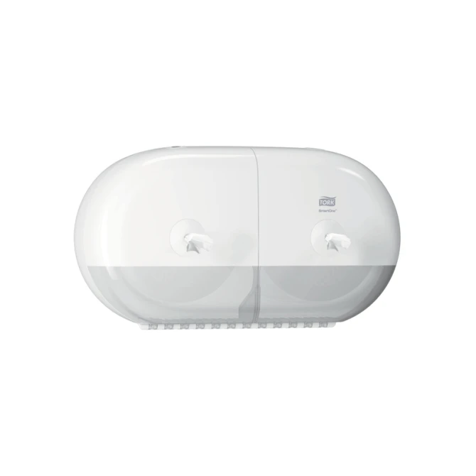 Toiletpapierdispenser Tork T9 Elevation SmartOne klein duo wit 682000