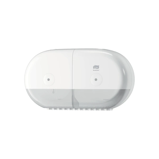 Toiletpapierdispenser Tork T9 Elevation SmartOne klein duo wit 682000