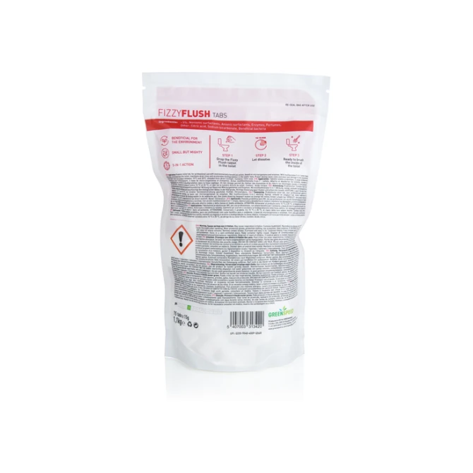 Toiletreinigingstablet Greenspeed Fizzy Flush 15g 75 stuks
