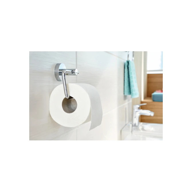 Toiletrolhouder tesa® Smooz hoogglans verchroomd metaal zelfklevend