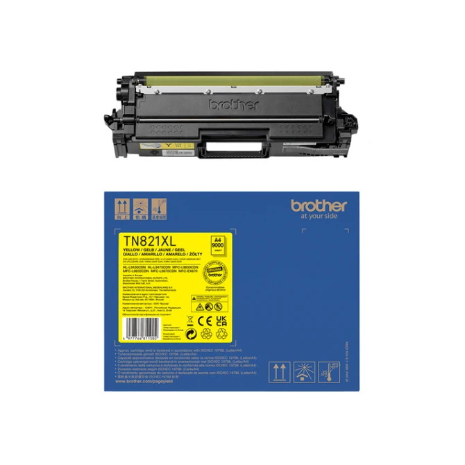 Toner Brother TN-821XLY geel