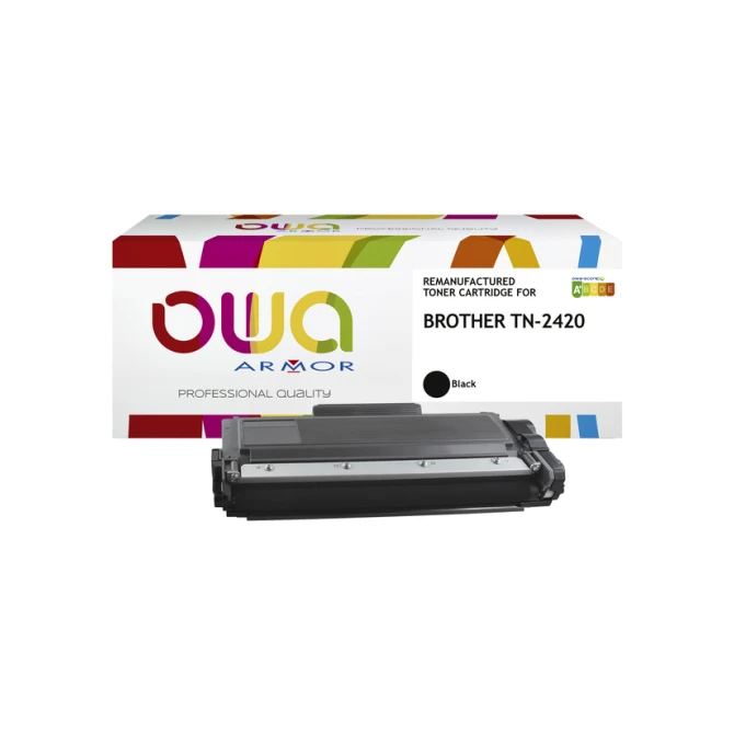 Toner OWA alternatief tbv Brother TN-2420BK zwart