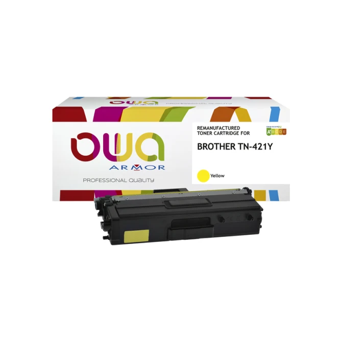Toner OWA alternatief tbv Brother TN-421Y geel