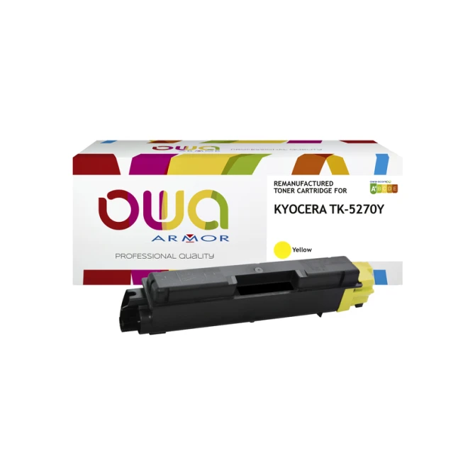 Toner OWA alternatief tbv Kyocera TK-5270Y geel