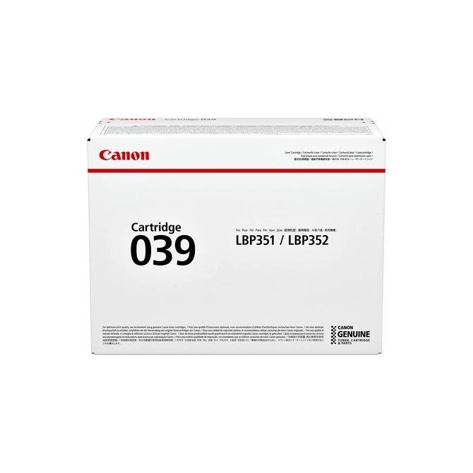 Tonercartridge Canon 039 zwart